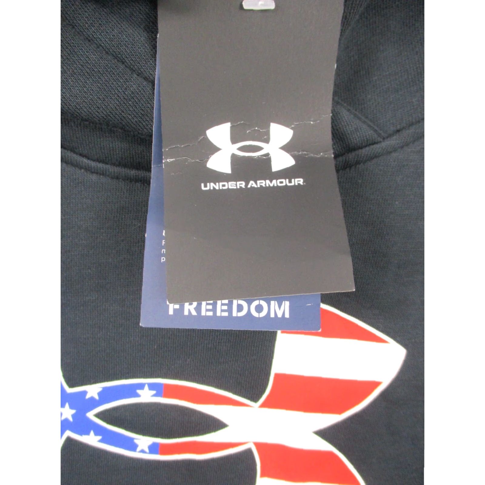 Under Armour Under Armour Mens USA Freedom Hoodie Pullover American Flag Black Medium NWT Size US M / EU 48-50 / 2 - 2 Thumbnail