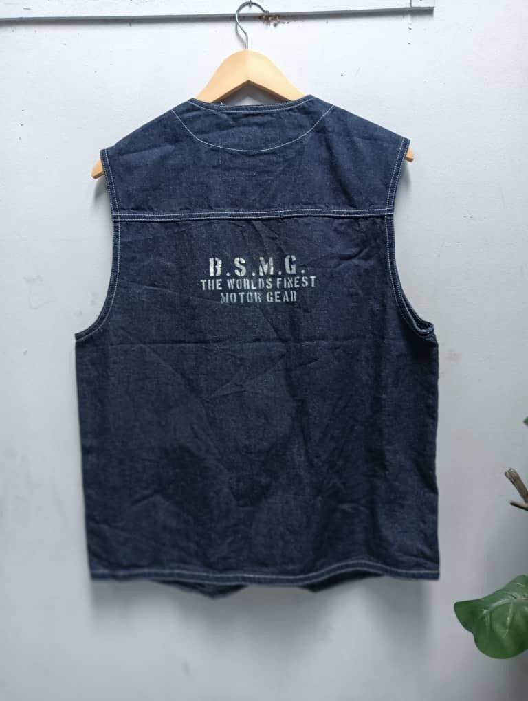 If Six Was Nine × Japanese Brand Nos bull original motor gear denim vest Size US M / EU 48-50 / 2 - 3 Thumbnail