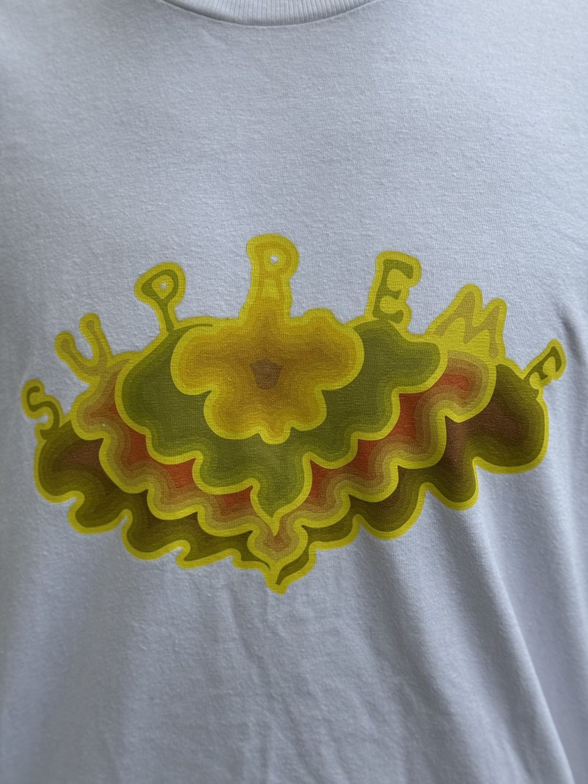 Supreme Supreme Authentic Cloud White Tee SS19 Size US XL / EU 56 / 4 - 3 Thumbnail