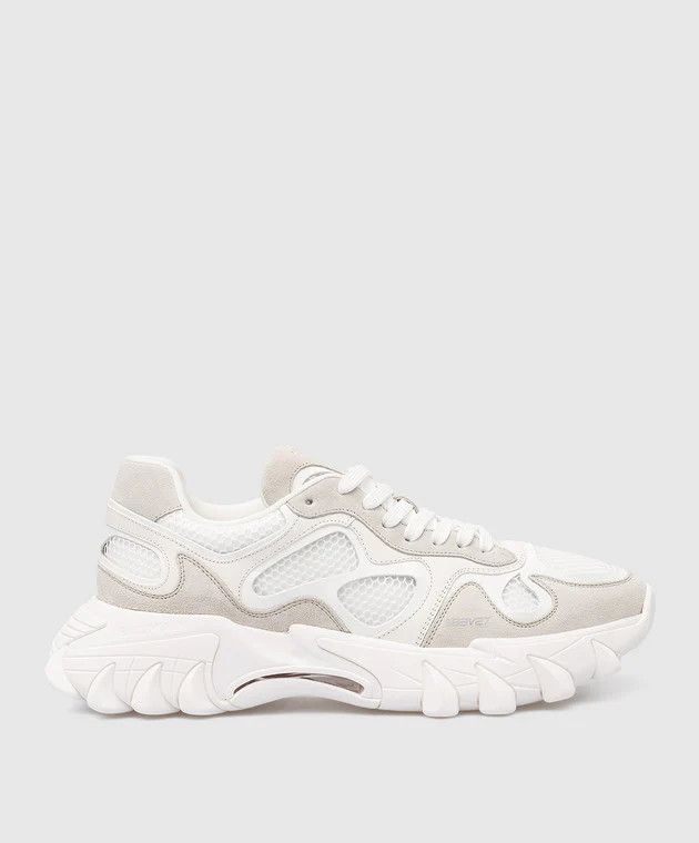 Balmain o1s1wg110325 Low-Top Sneakers in White Beige Size US 9 / EU 42 - 1 Thumbnail