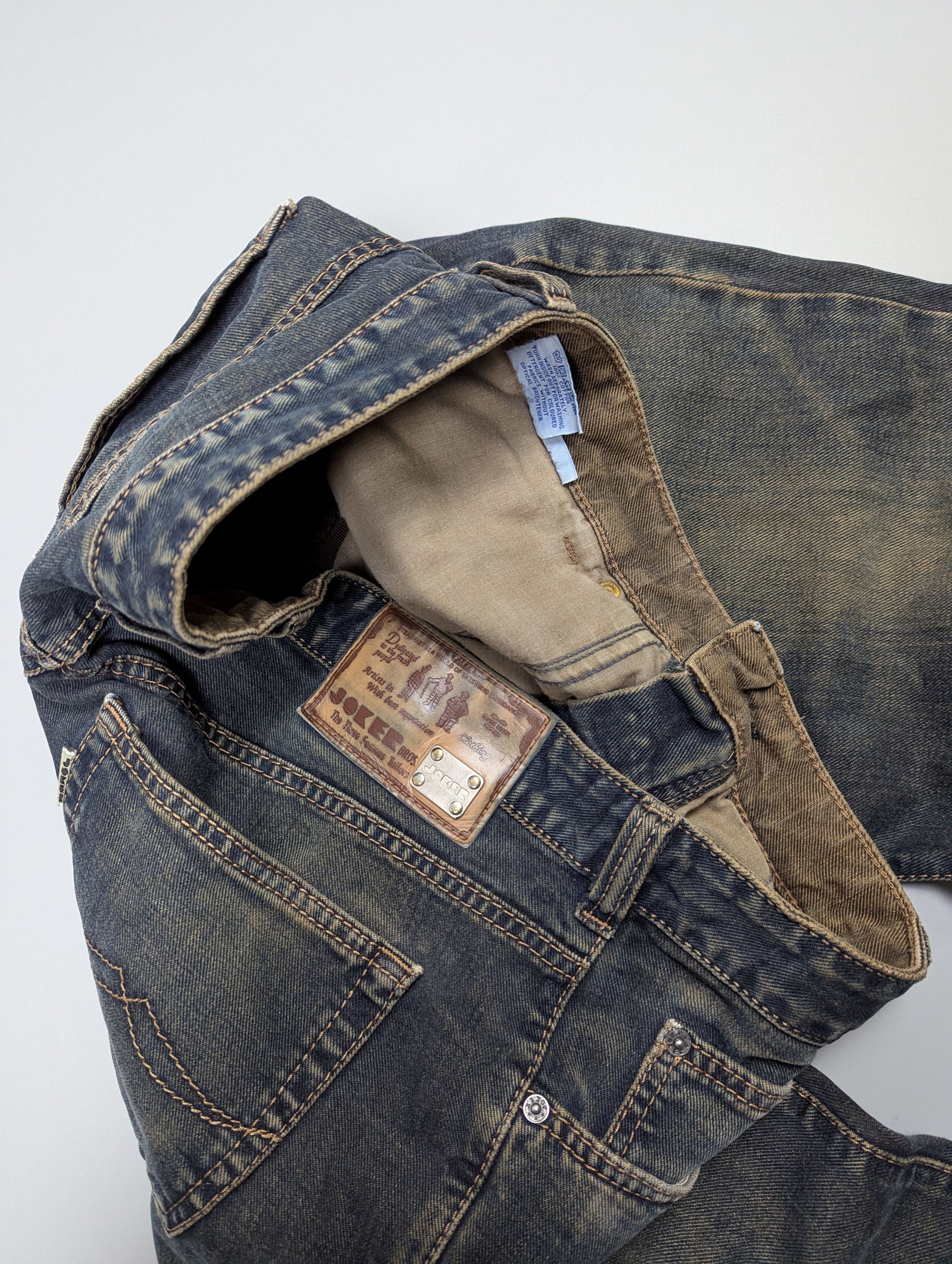 Vintage JOKER Vintage 90s Faded Distressed Straight Leg Jeans Size US 36 / EU 52 - 11 Thumbnail