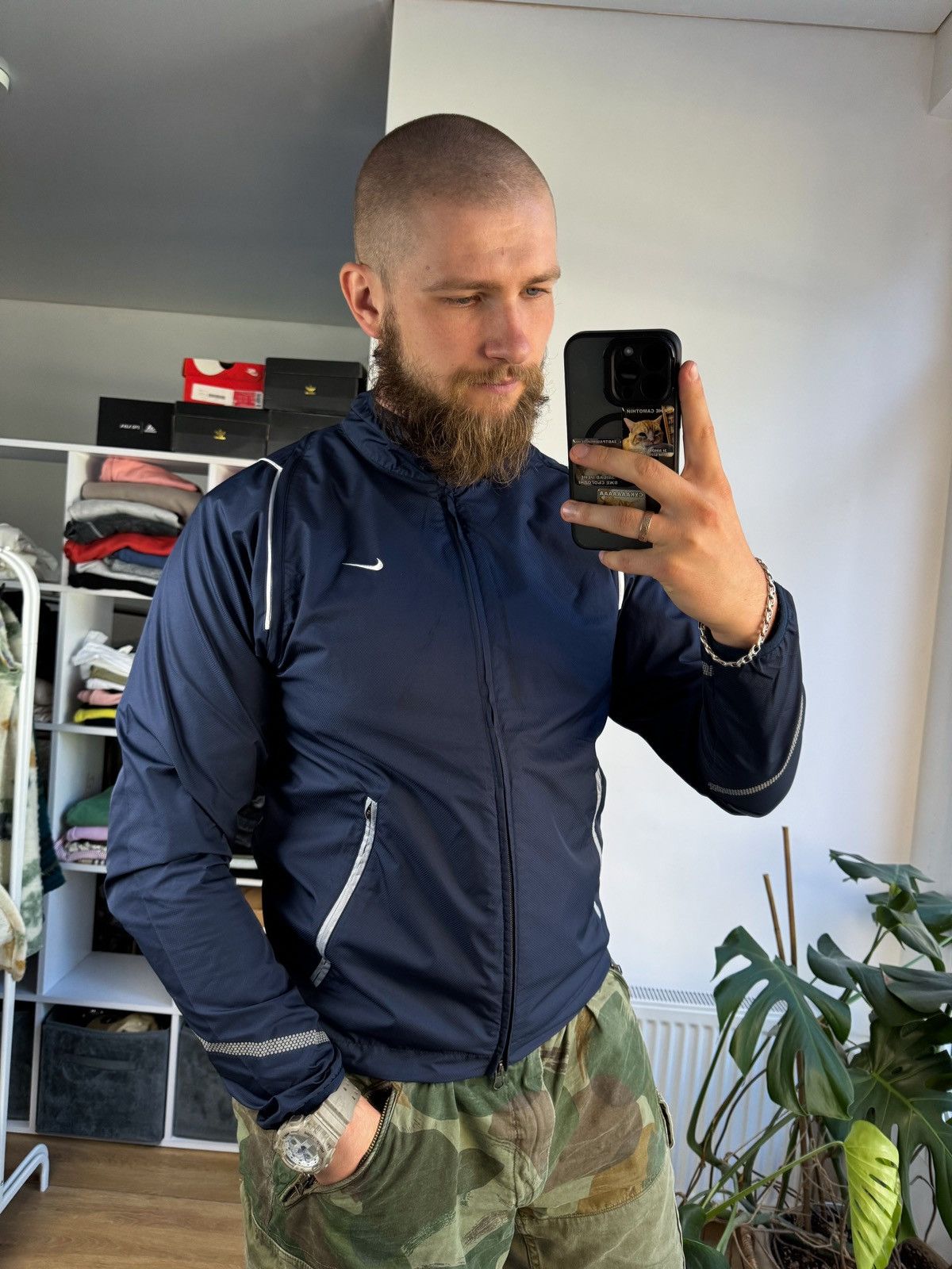 Nike × Vintage Nike vintage track jacket clima-fit Size US L / EU 52-54 / 3 - 2 Thumbnail