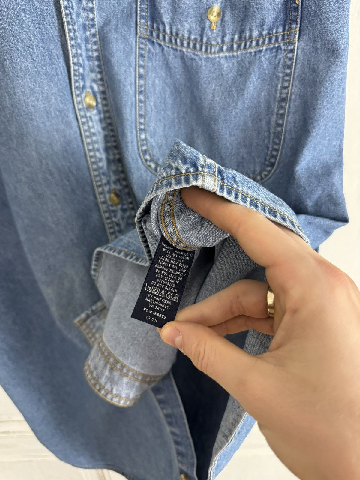 Harley Davidson × Lee × Vintage Lee Harley Davidson Vintage Denim Jeans Shirt Size US L / EU 52-54 / 3 - 8 Thumbnail