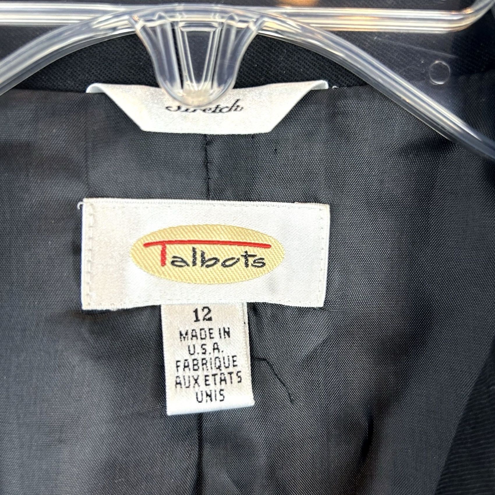 Talbots Talbots Blazer Jacket Womens 12 Black Minimalist Office USA Vintage Capsule Size XL / US 12-14 / IT 48-50 - 3 Thumbnail