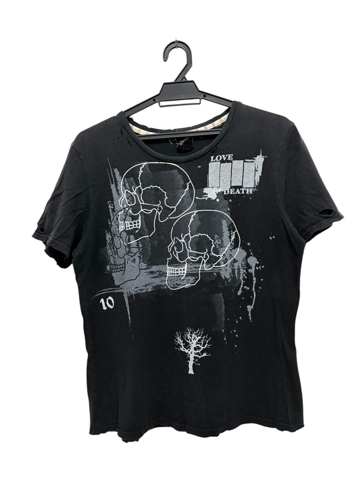 Japanese Brand RARE JEWELS 🇯🇵 THRASH DISTRESSED PUNK DESIGN BLACK FLAG LOGO Size US L / EU 52-54 / 3 - 1 Thumbnail