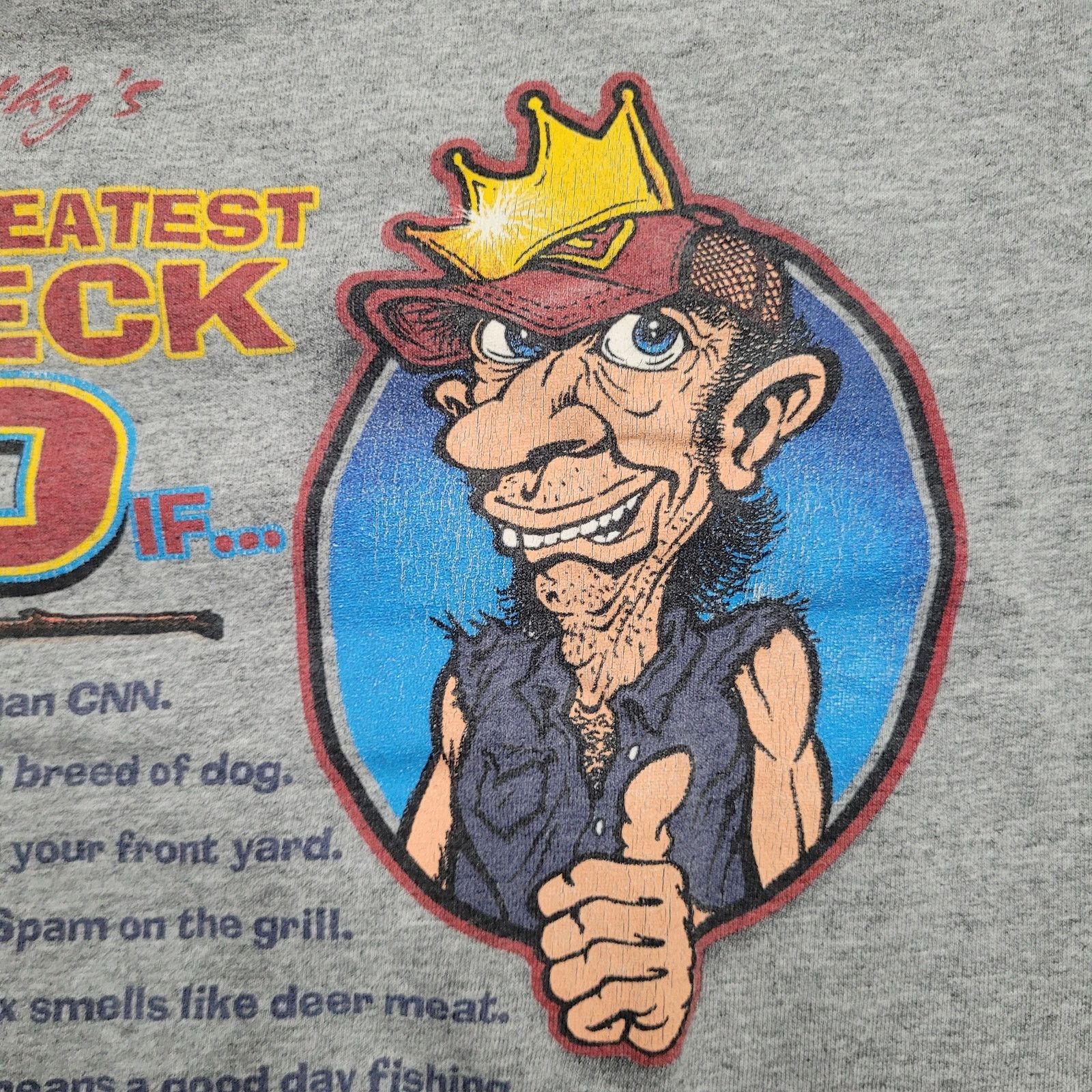 Vintage VTG 90s Jeff Foxworthy T-Shirt L Boxy You Might Be A Redneck Size US L / EU 52-54 / 3 - 2 Thumbnail