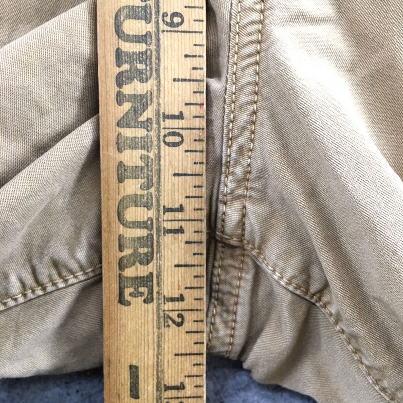 American Eagle Outfitters VINTAGE American Eagle Outfitters Chino Pants Mens 32x36 Beige Mid Rise Zip Fly Slim/Regular Tie Legs? Size US 32 / EU 48 - 6 Thumbnail