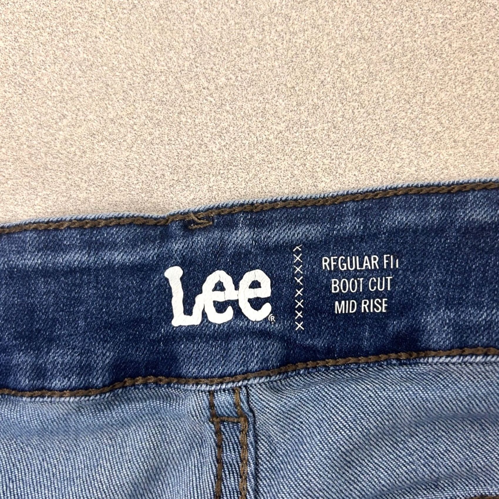Lee Lee Boot Cut Jeans Womens 22W Blue Mid Rise Regular Denim Pants Size 40" / US 18 - 3 Thumbnail