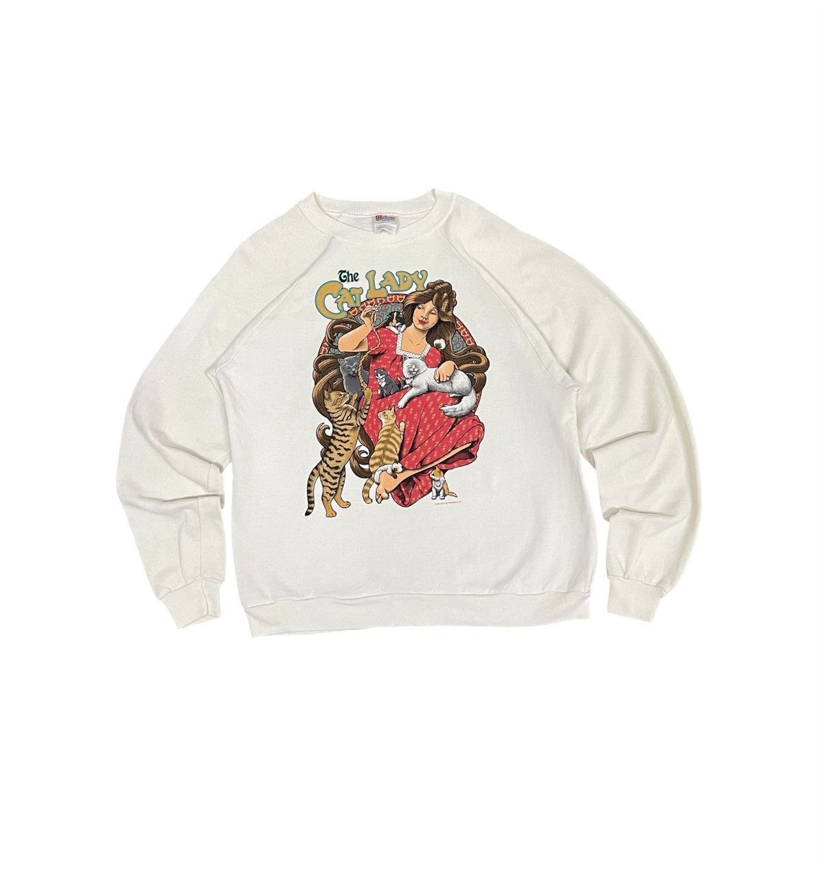 Cartoon Network VINTAGE 1994 THE CAT LADY CARTOON RARE SWEATSHIRT Size US XL / EU 56 / 4 - 1 Thumbnail