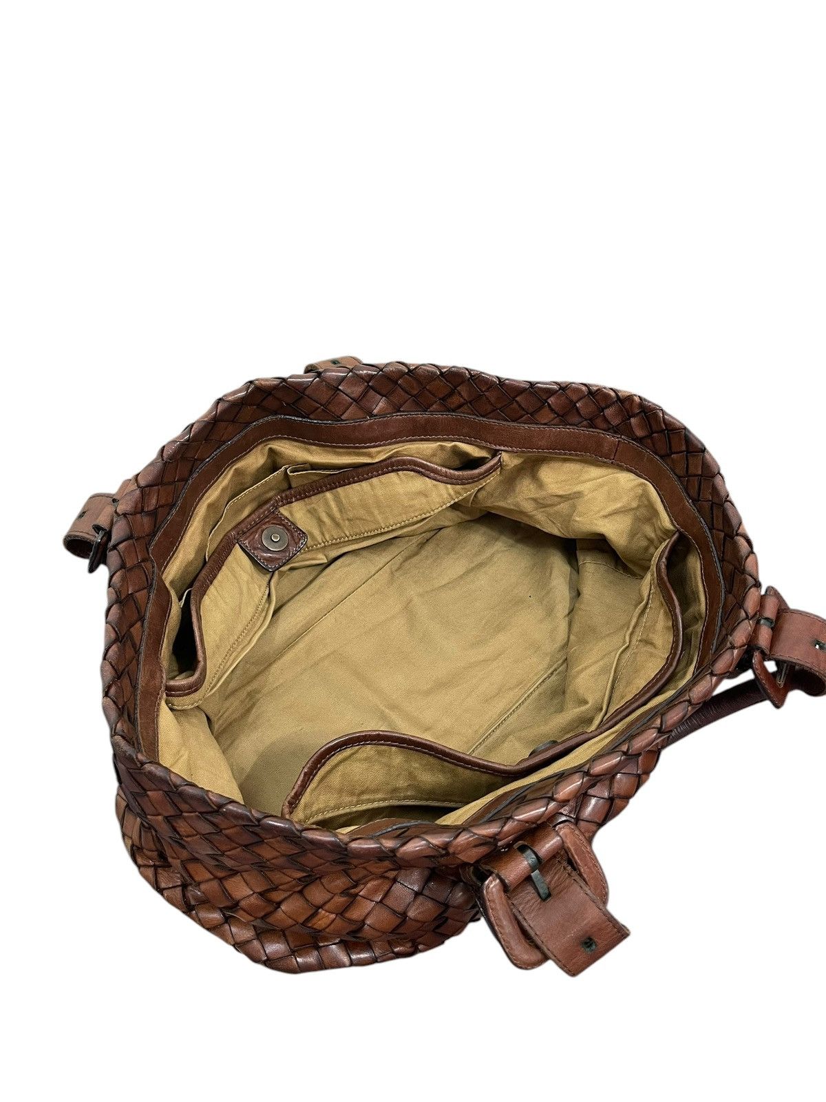 Genuine Leather Full Leather Patina Woven Sazaby Japan Tote Bag 1🟩6 Size ONE SIZE - 21 Thumbnail