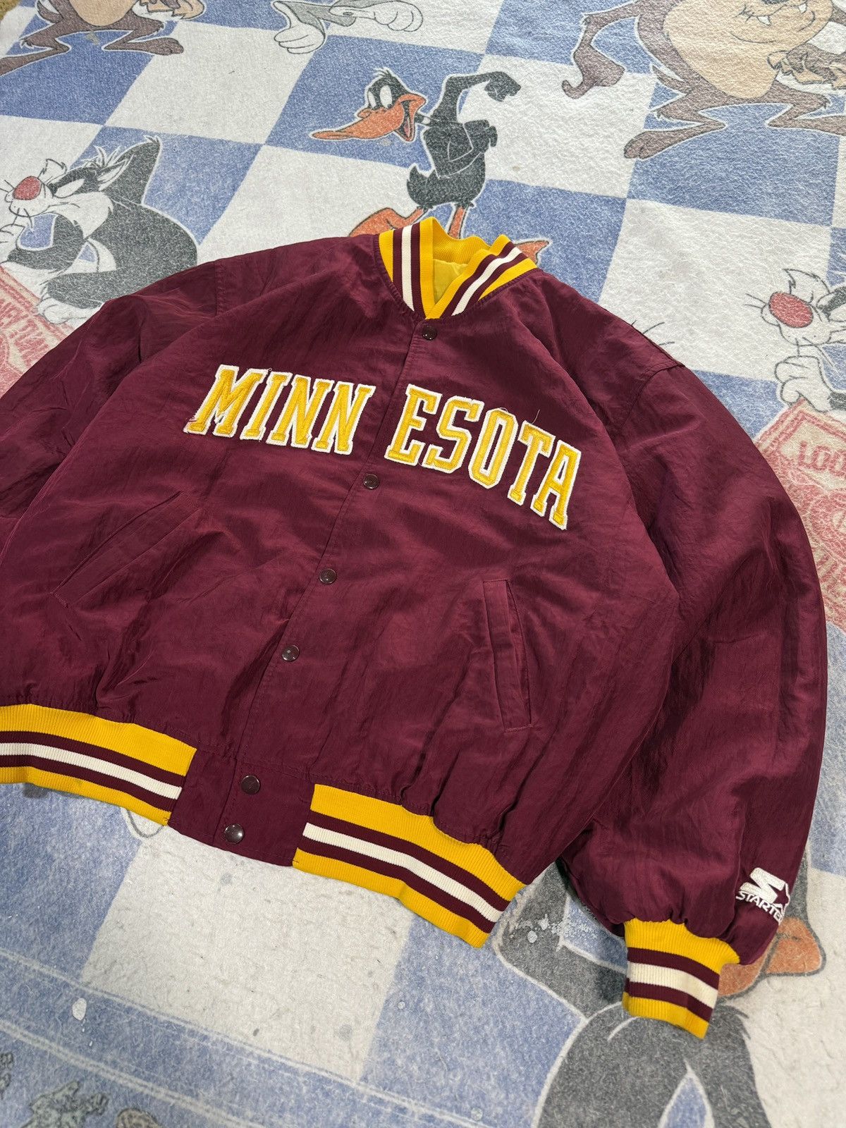 Starter Vintage minnesota gophers starter bomber jacket Size US L / EU 52-54 / 3 - 2 Thumbnail