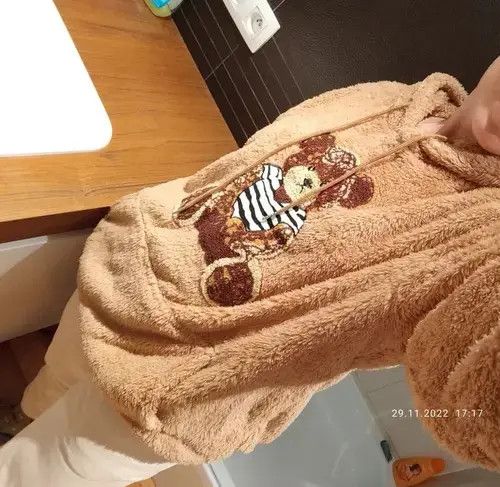 Other Hoodies for Men Fluffy Teddy Bear Pattern Sweatshirts Size US S / EU 44-46 / 1 - 3 Thumbnail