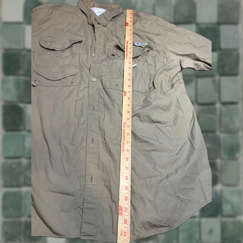 Vintage Columbia Shirt Mens XXL Brown Short Sleeve Button-Up Size US XXL / EU 58 / 5 - 1 Thumbnail