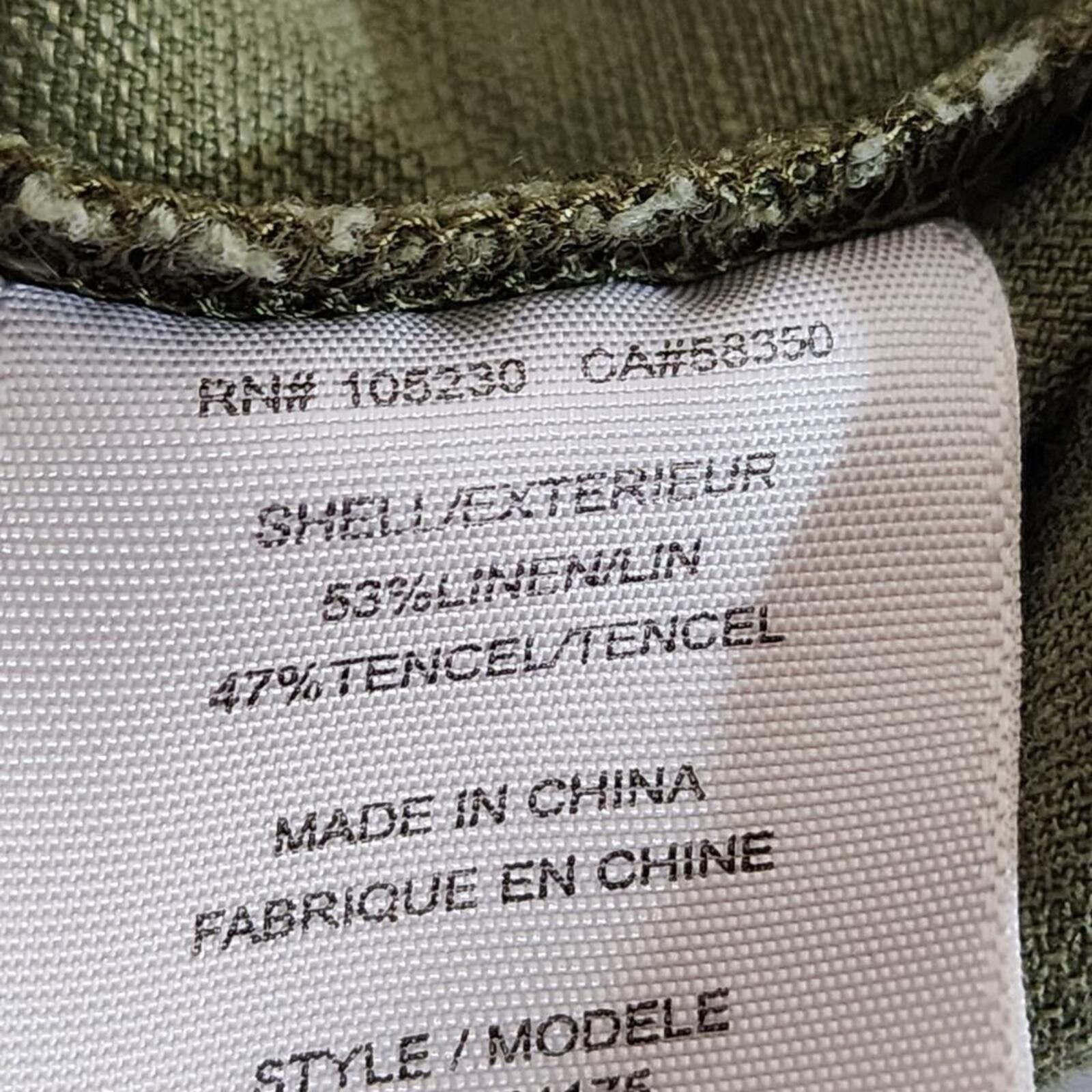 Jones New York Joie Small Green Boho Capri Pants Size 28" / US 6 / IT 42 - 4 Thumbnail