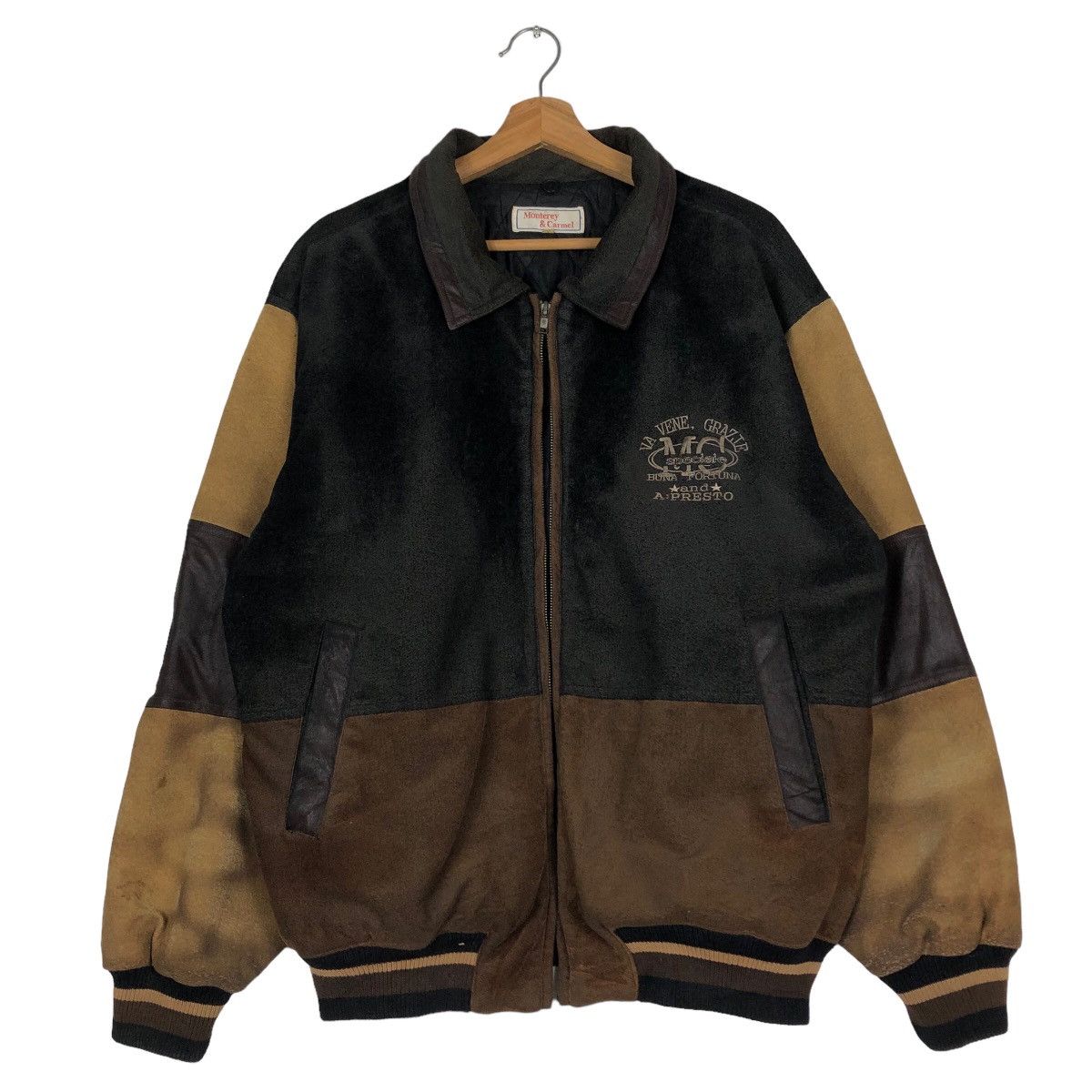 Japanese Brand 🔥Vintage Bomber Jacket Monterey & Carmel Big Logo Cartoon Size US L / EU 52-54 / 3 - 1 Thumbnail