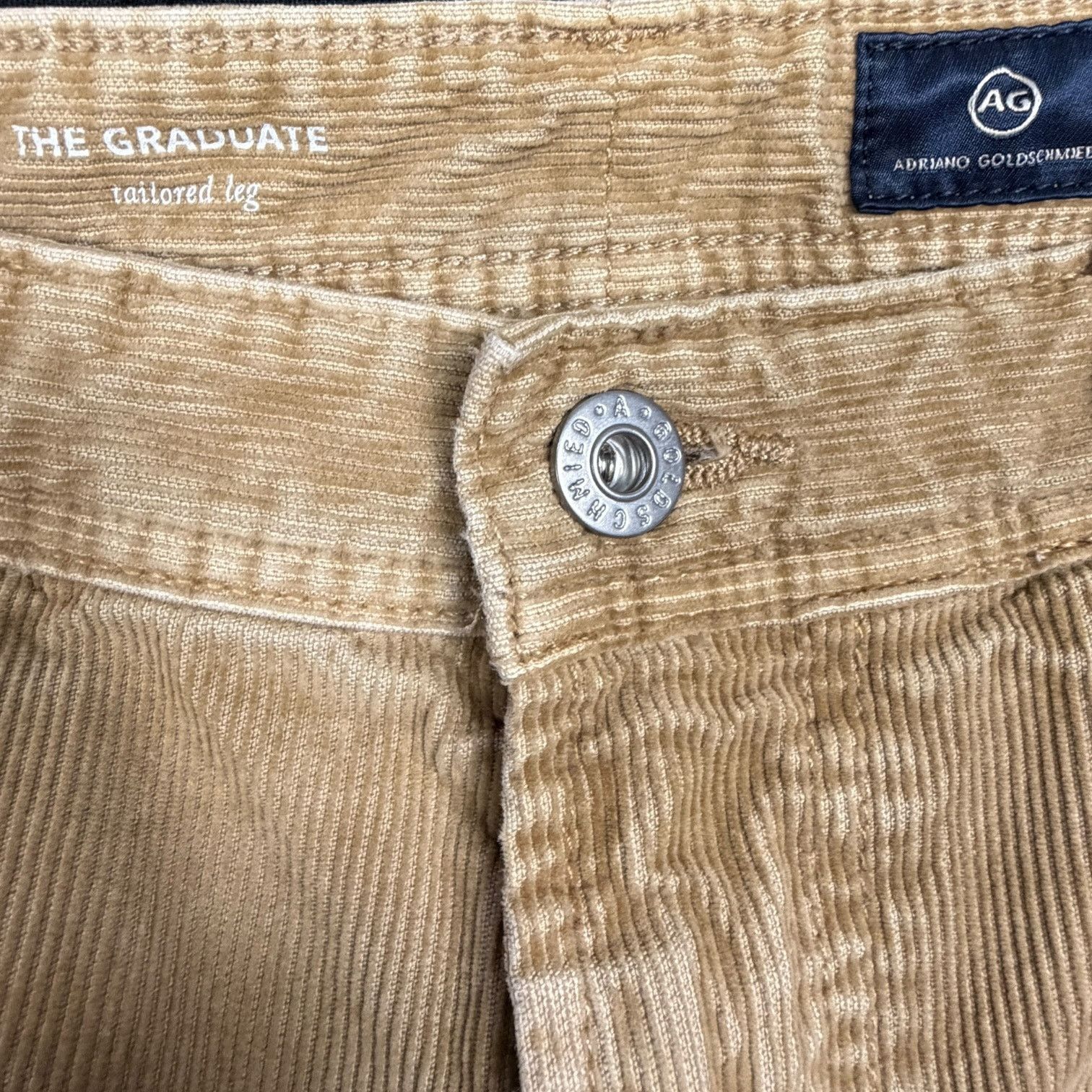 AG Adriano Goldschmied AG Adriano Goldschmied The Graduate Tailored Leg Cords 32x27 Size US 32 / EU 48 - 4 Thumbnail