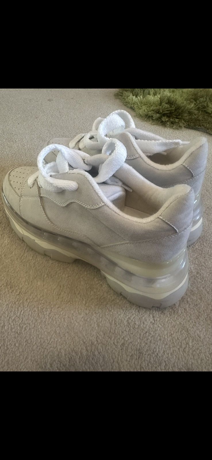 Steve Madden Steve madden white and grey chunky trainers Size US 11 / IT 41 - 1 Thumbnail