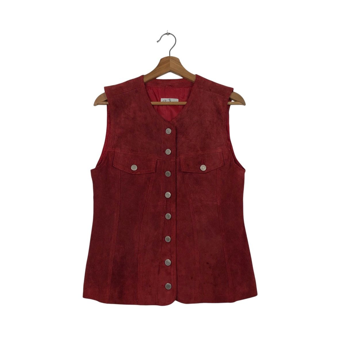 Japanese Brand 📌Vintage Leather Tank Top Vest Pesanteur Issey Miyake Size US M / EU 48-50 / 2 - 2 Thumbnail