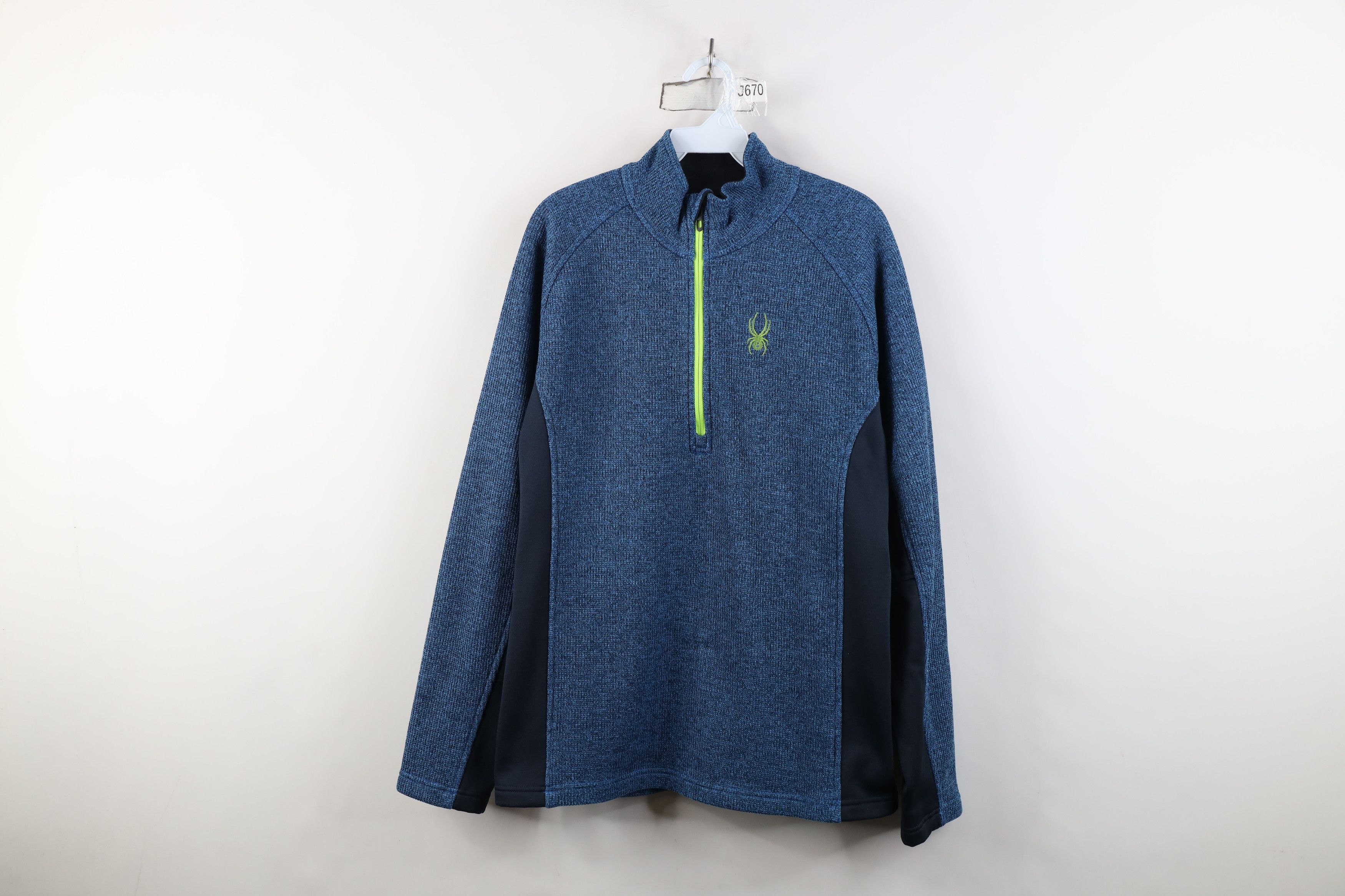 Spyder Spyder Ribbed Knit Outbound Half Zip Pullover Sweater Blue Size US L / EU 52-54 / 3 - 1 Thumbnail