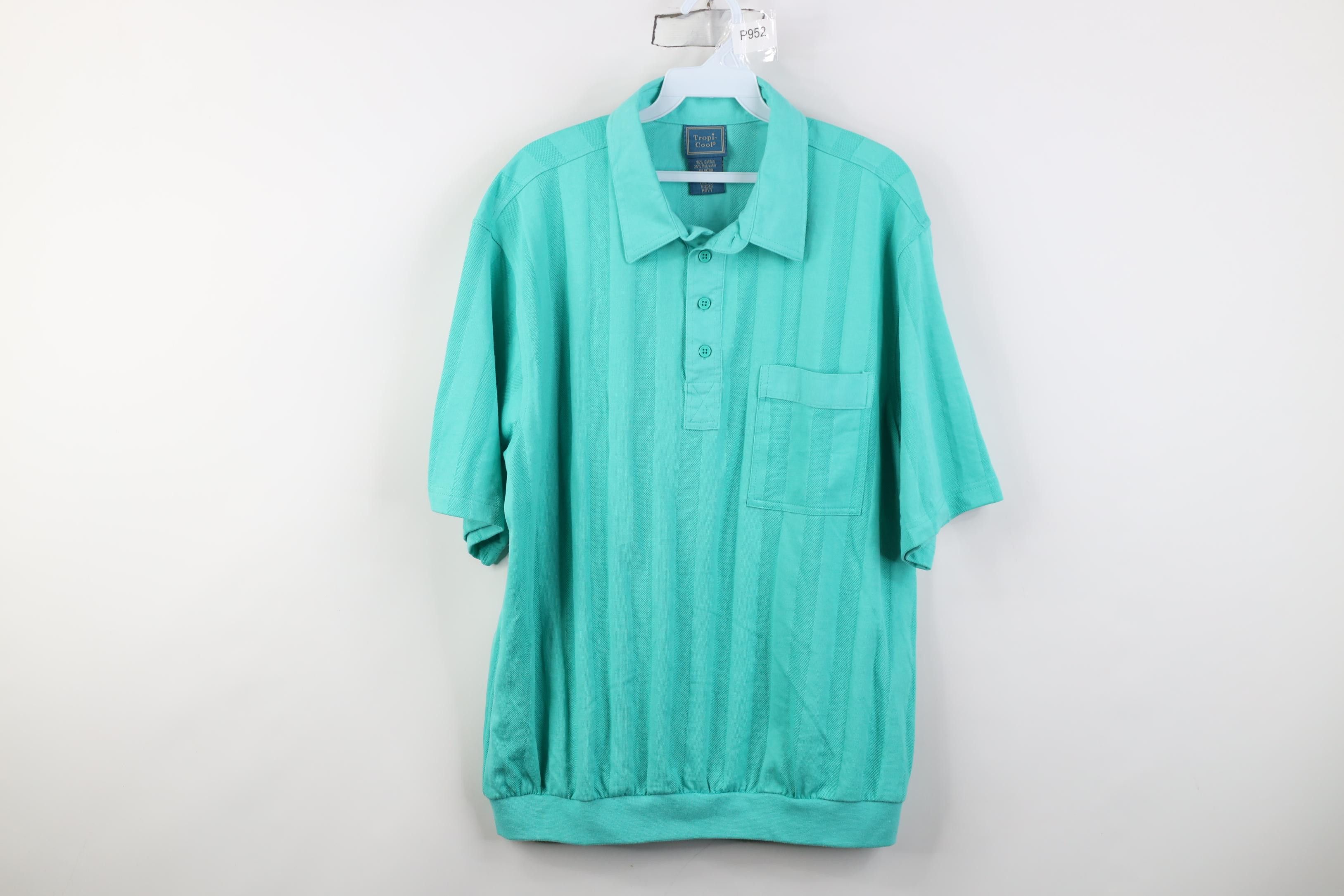 Vintage Vintage 90s Streetwear Striped Collared Pullover Polo Shirt Size US L / EU 52-54 / 3 - 1 Thumbnail