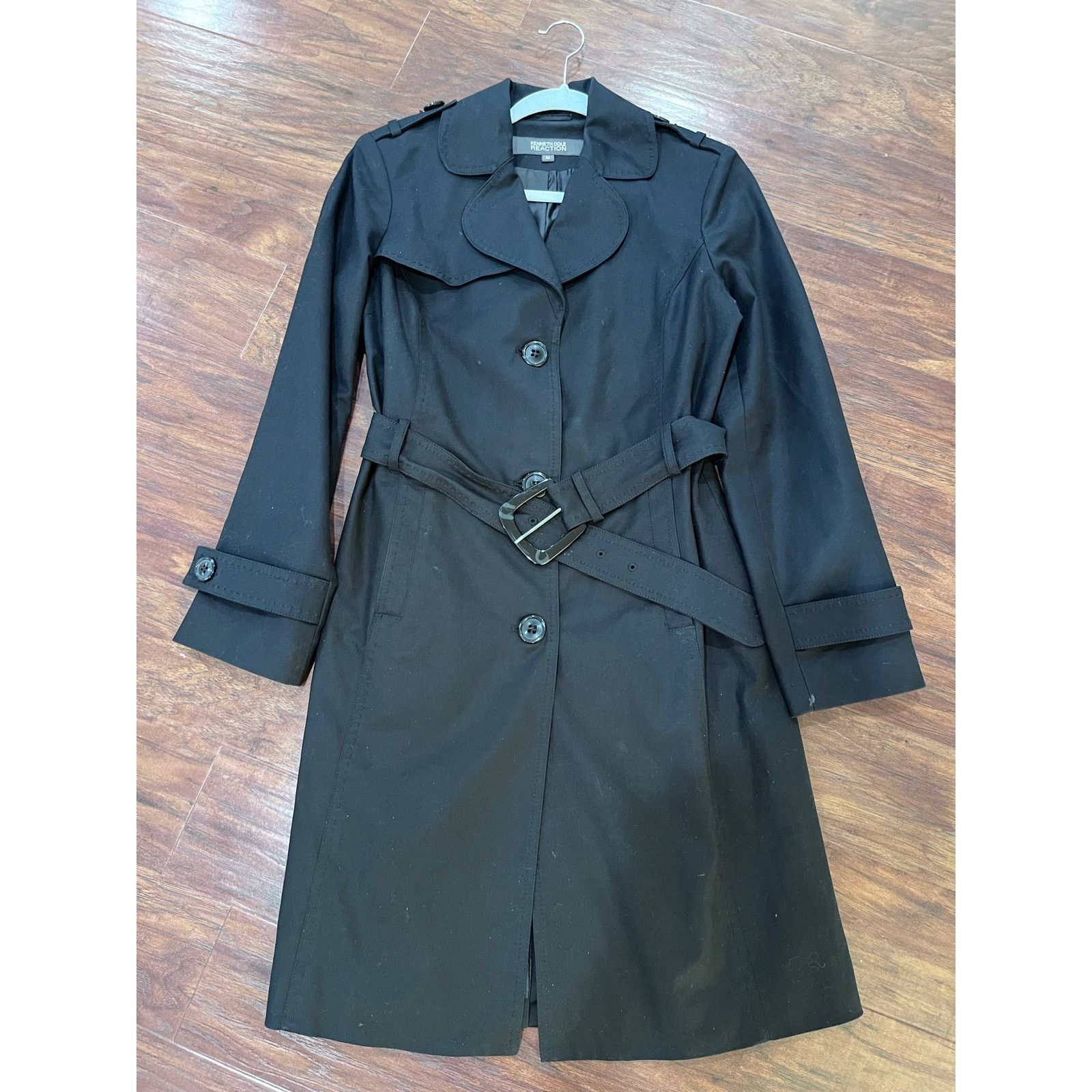 Kenneth Cole Kenneth Cole Womens trench coat M Black Reaction Size M / US 6-8 / IT 42-44 - 1 Thumbnail
