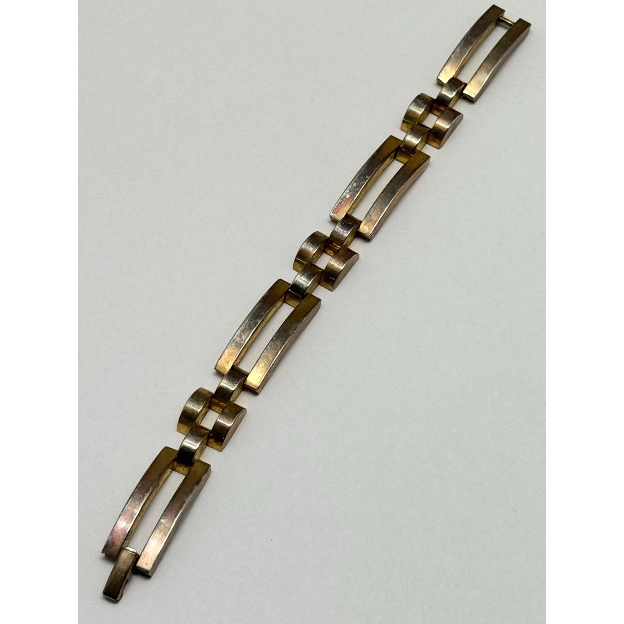 Vintage Vintage geometric gold bracelet Size ONE SIZE - 4 Thumbnail