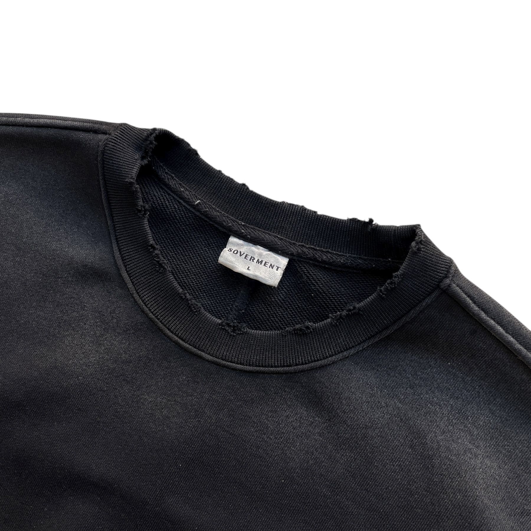 Japanese Brand Oversized distressed faded sweatshirt pigmented washed Size US L / EU 52-54 / 3 - 2 Thumbnail