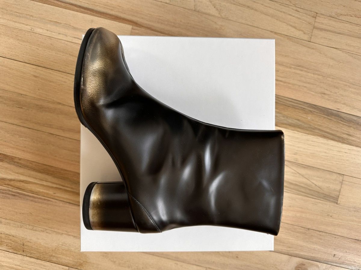 Maison Margiela Tabi Metallic Silver/Gold Ankle Boots Size US 11 / IT 41 - 3 Thumbnail