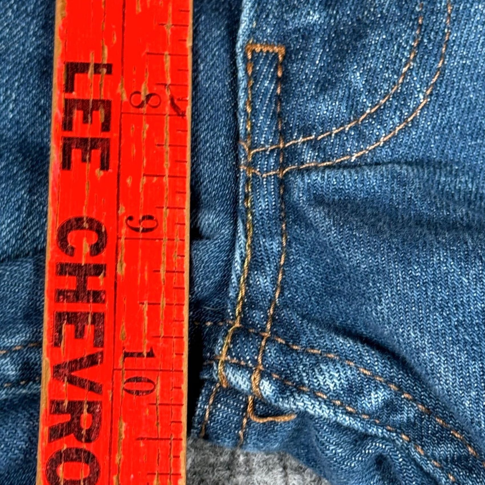 Denime Levi's 514 Jeans 34x28 Inseam 28" Straight Fit Denim Pants Medium Blue Wash Mens Jeans Regular Waist 34 Size US 34 / EU 50 - 7 Thumbnail