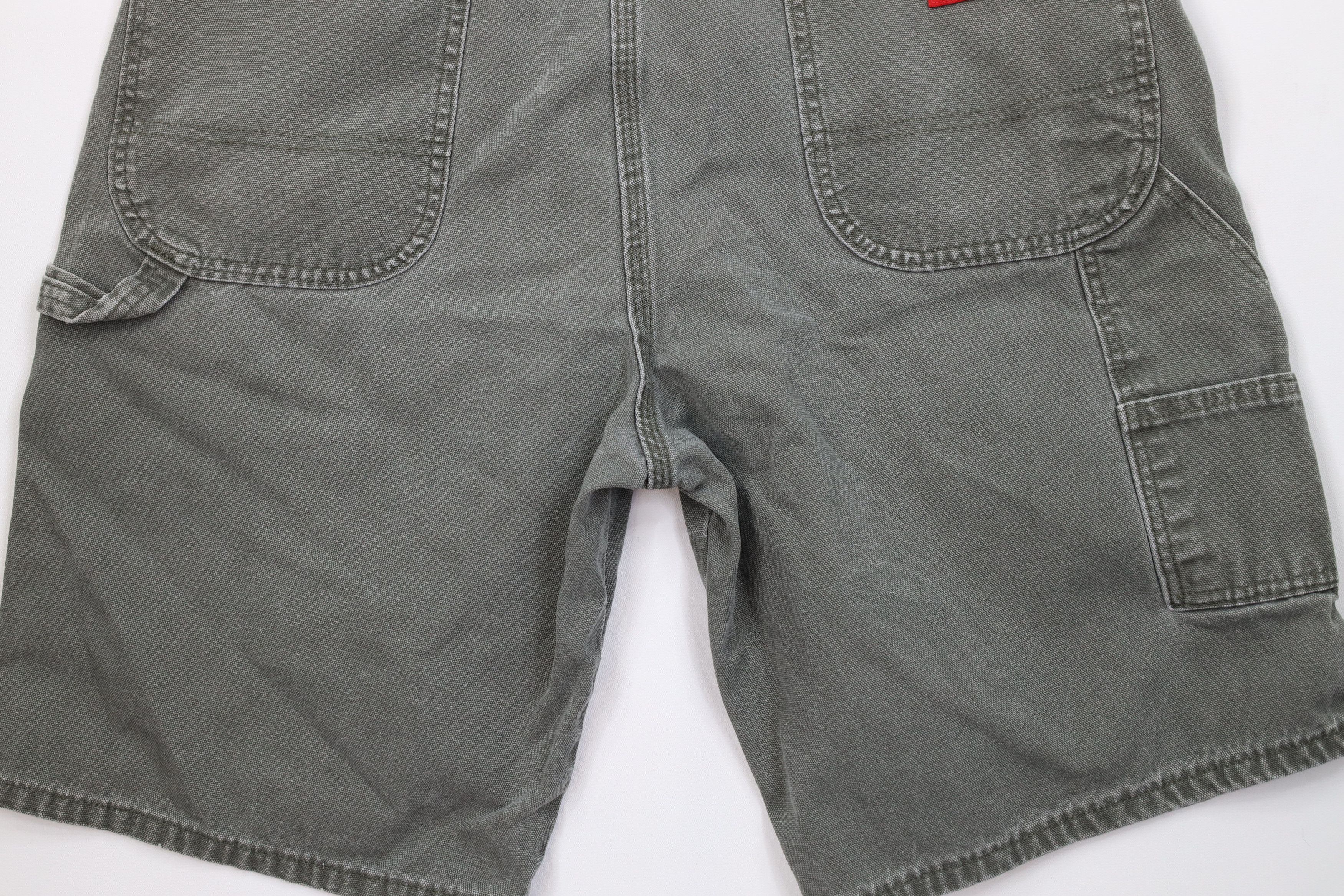Dickies Vintage Dickies Relaxed Fit Canvas Dungaree Shorts Green Size US 38 / EU 54 - 12 Thumbnail