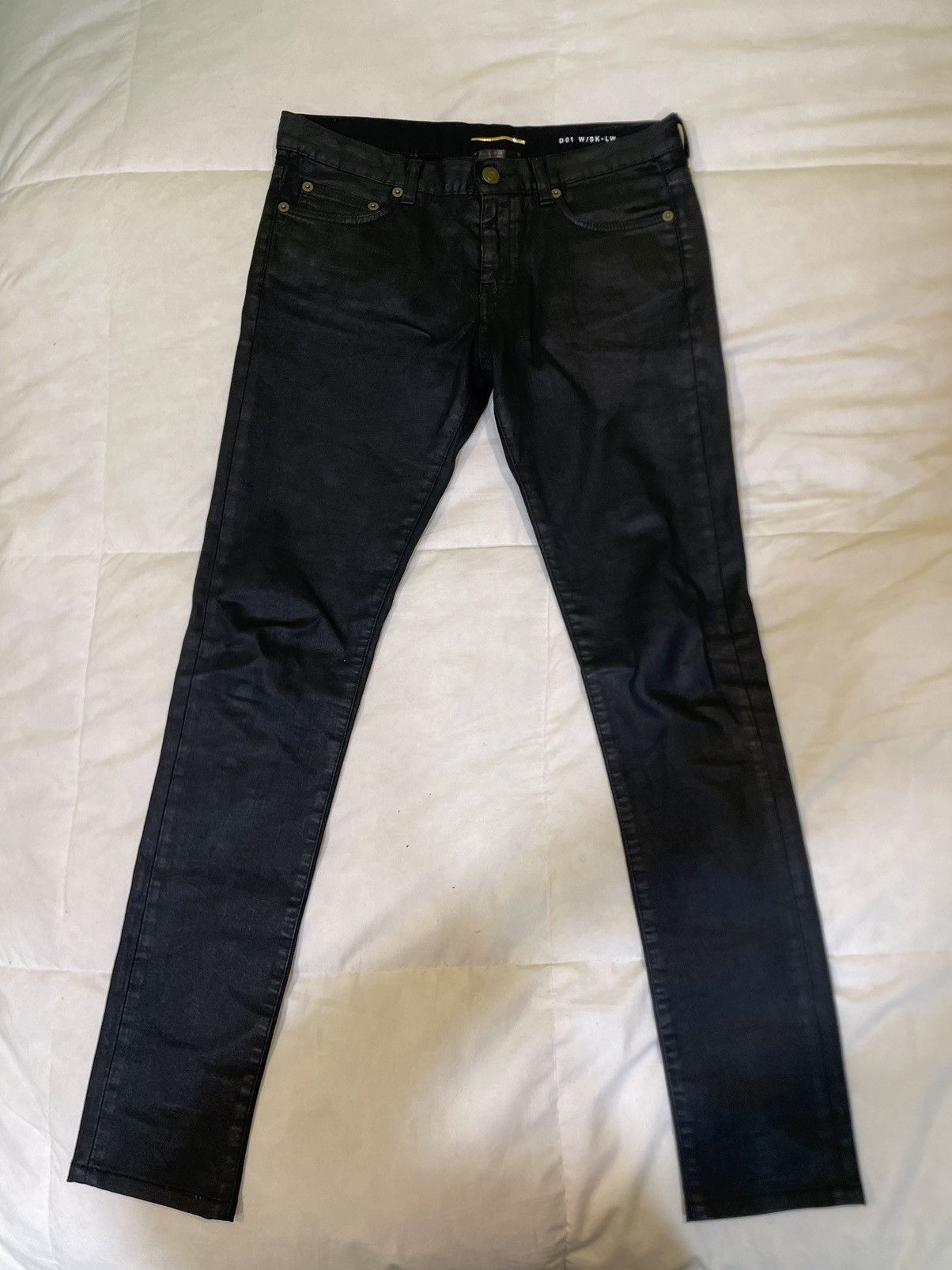 Saint Laurent waxed denim 2012 collection Bottoms