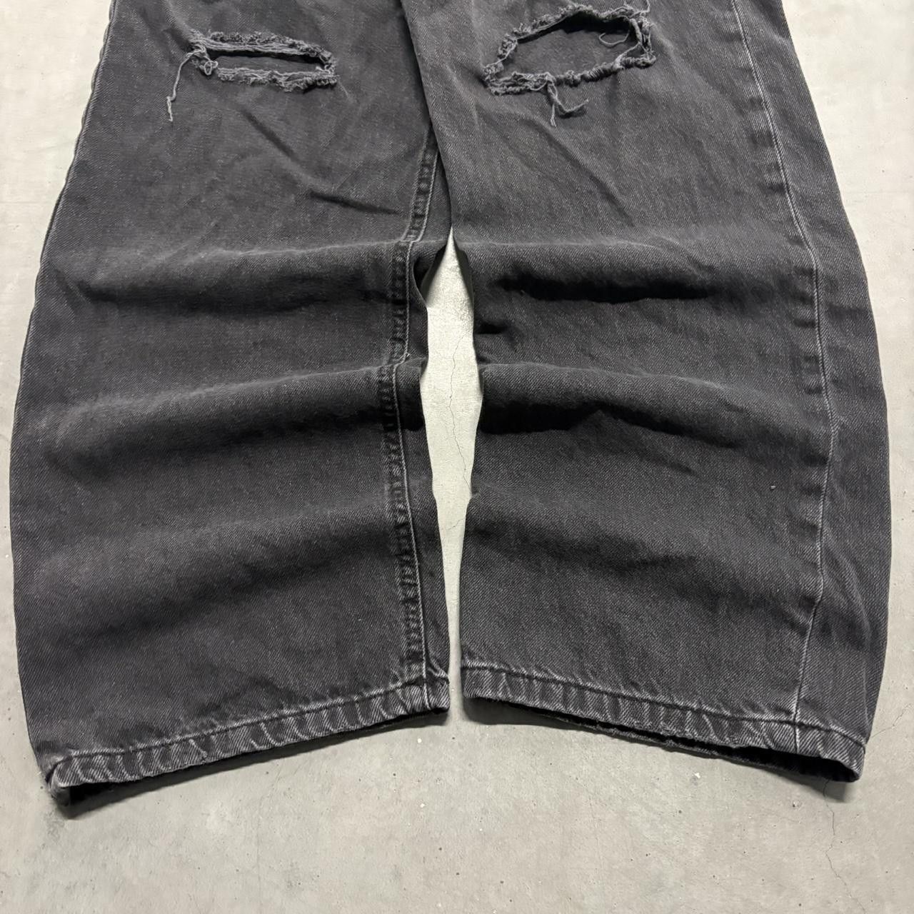 Aeropostale Crazy Vintage Y2K/2000s Aeropostale 90’s Baggy Grunge Black Denim Jeans! Size US 32 / EU 48 - 3 Thumbnail