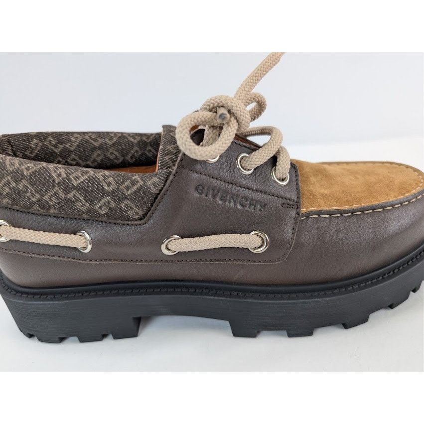 Givenchy o1rshd1 Storm Leather Boat Boots in Chocolate Size US 8 / EU 41 - 5 Thumbnail