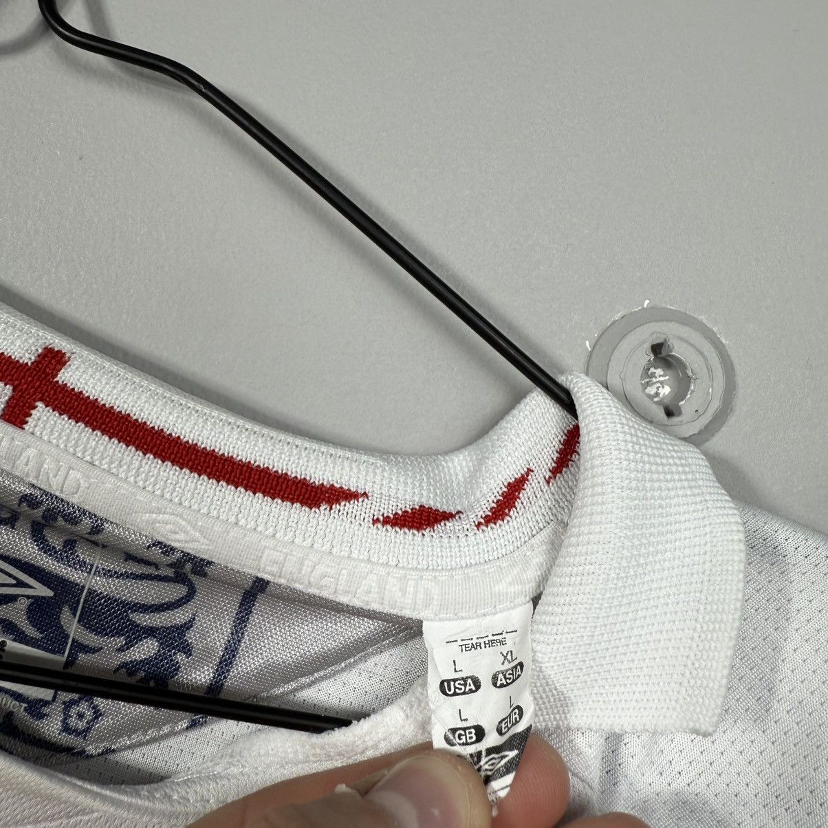 Umbro Vintage England Umbro Soccer Jersey Size US L / EU 52-54 / 3 - 4 Thumbnail
