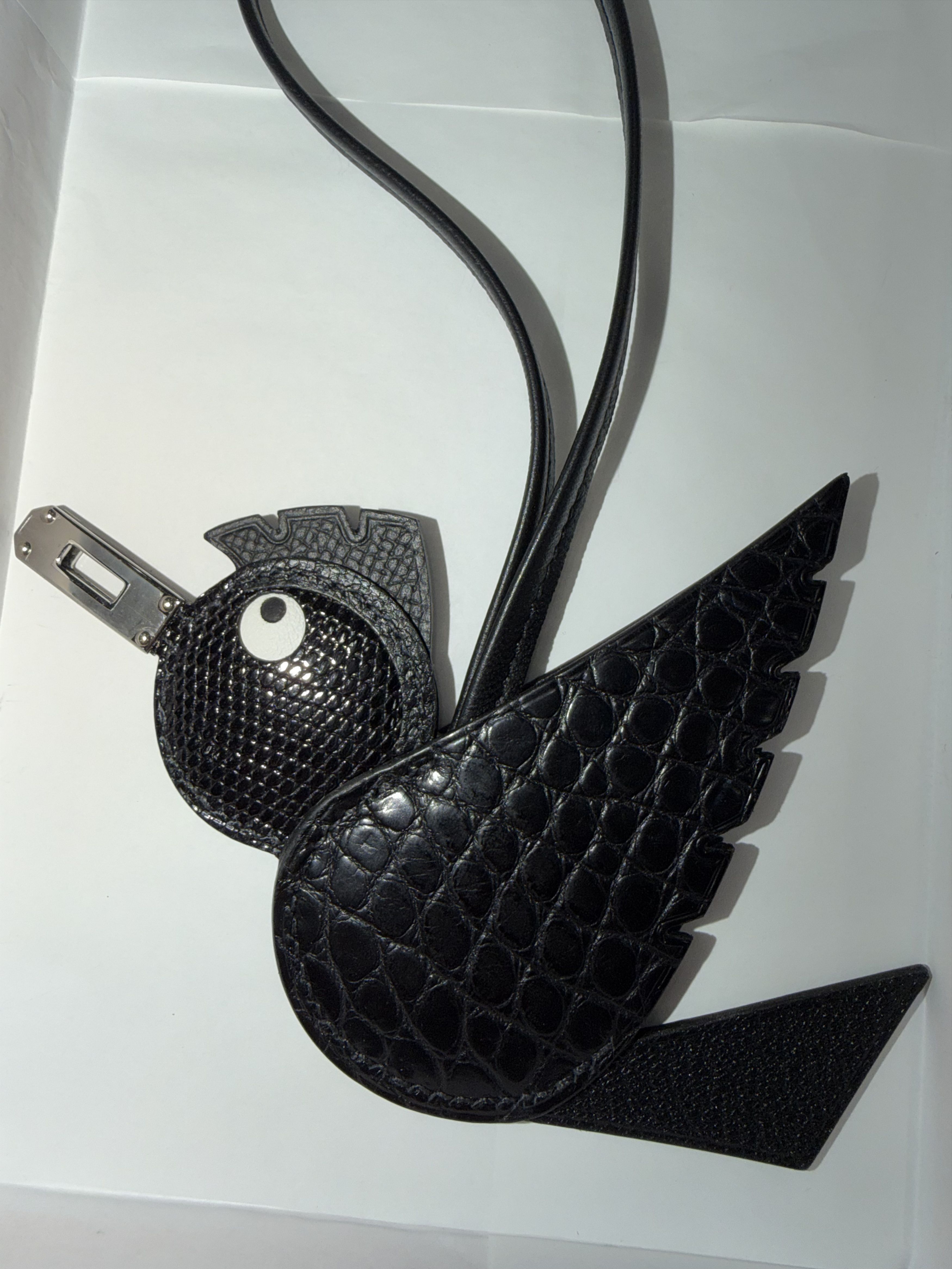 Hermes Hermes Birdy Birdie Matte Alligator Lizard Chevre Bag Charm Size ONE SIZE - 14 Thumbnail