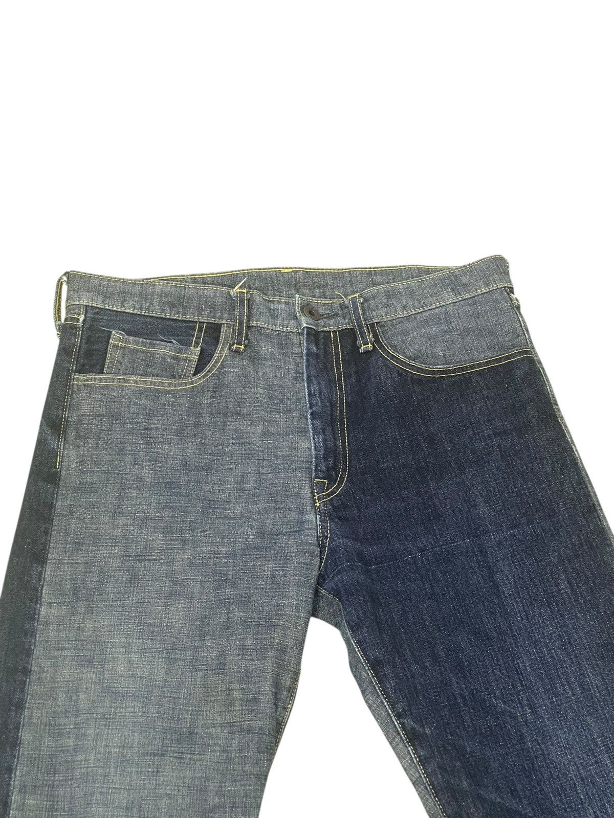 Kapital Slim Jeans Kapital Moitaina Two Tones 1🟦2 j Size US 32 / EU 48 - 15 Thumbnail