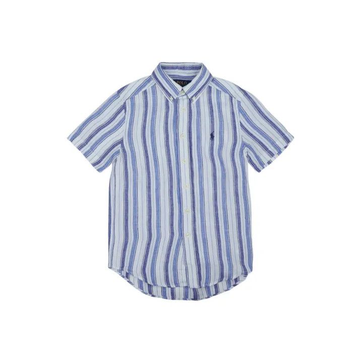 Polo Ralph Lauren Polo Ralph Lauren Kids Striped Short Sleeve Shirt Size US L / EU 52-54 / 3 - 1 Thumbnail