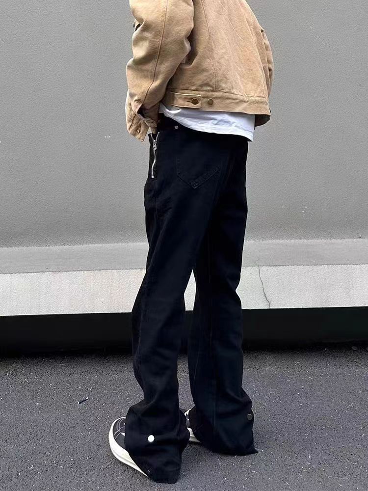 Japanese Brand × Vintage Vintage street wash design micro flare black jeans Size US 30 / EU 46 - 5 Thumbnail
