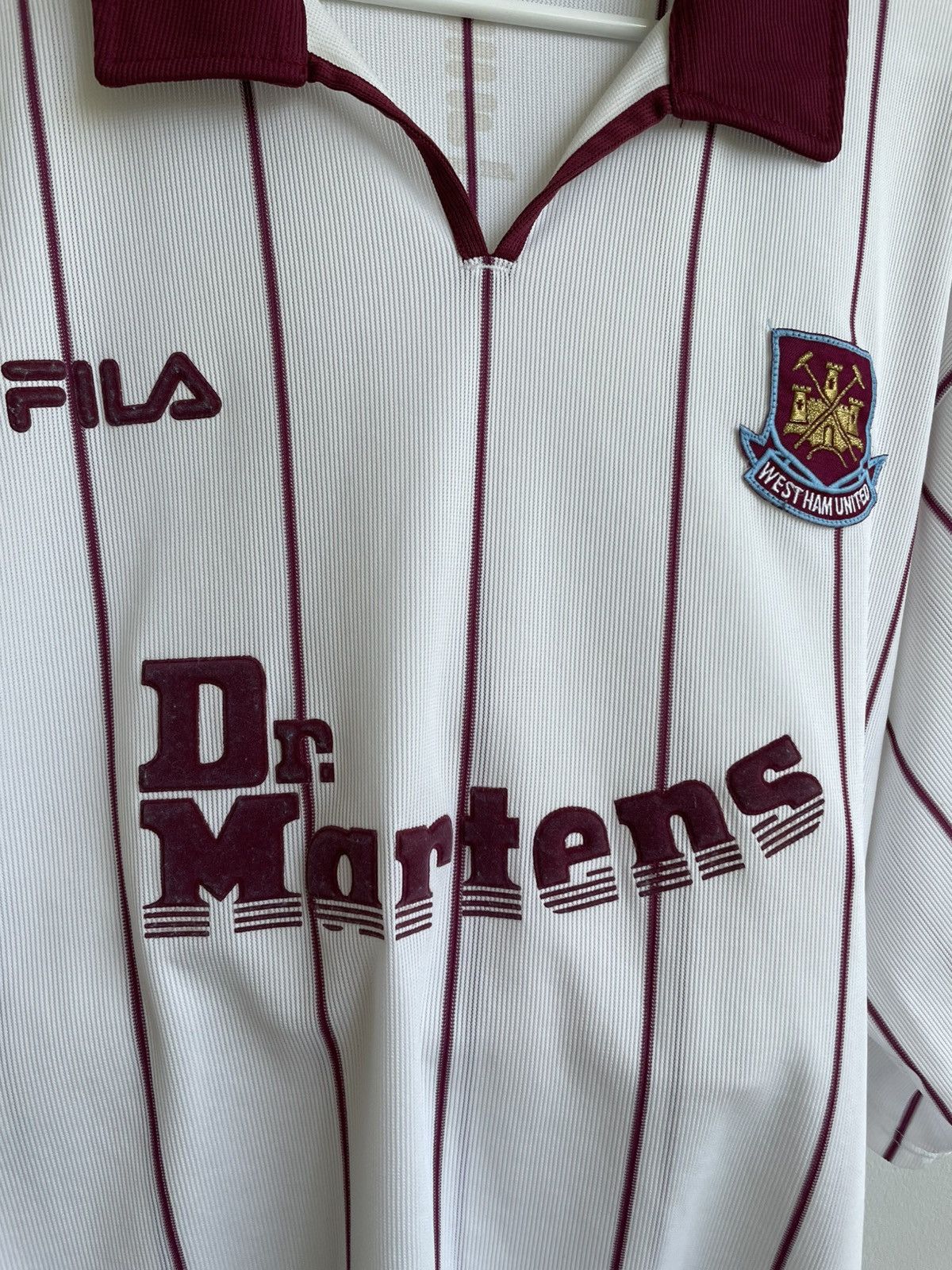 Fila West Ham United 2002 2003 Away Football Shirt Soccer Jersey Size US XXL / EU 58 / 5 - 8 Thumbnail