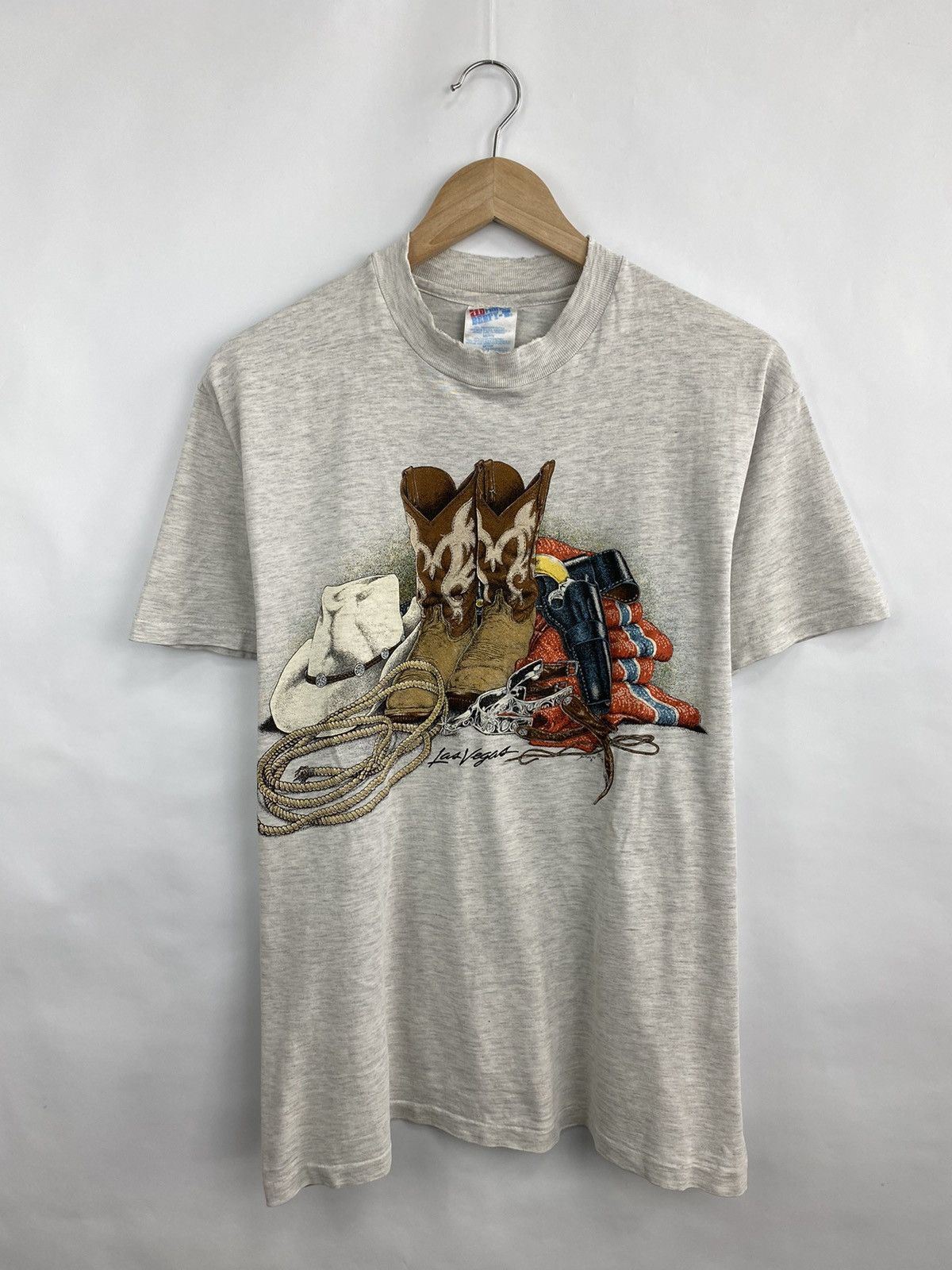 Cowboy Equipment 🇺🇸 Vintage 1994 Cowboy Western Las Vegas Rare Retro t-shirt Size US M / EU 48-50 / 2 - 3 Thumbnail