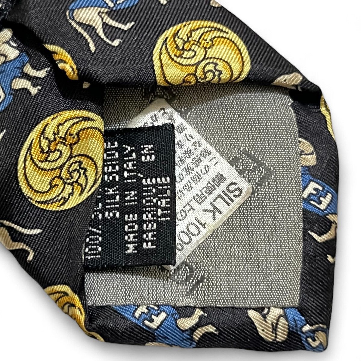 Fendi 🔥COOL🔥Fendi Silk Tie Full Print Dog Size ONE SIZE - 5 Thumbnail