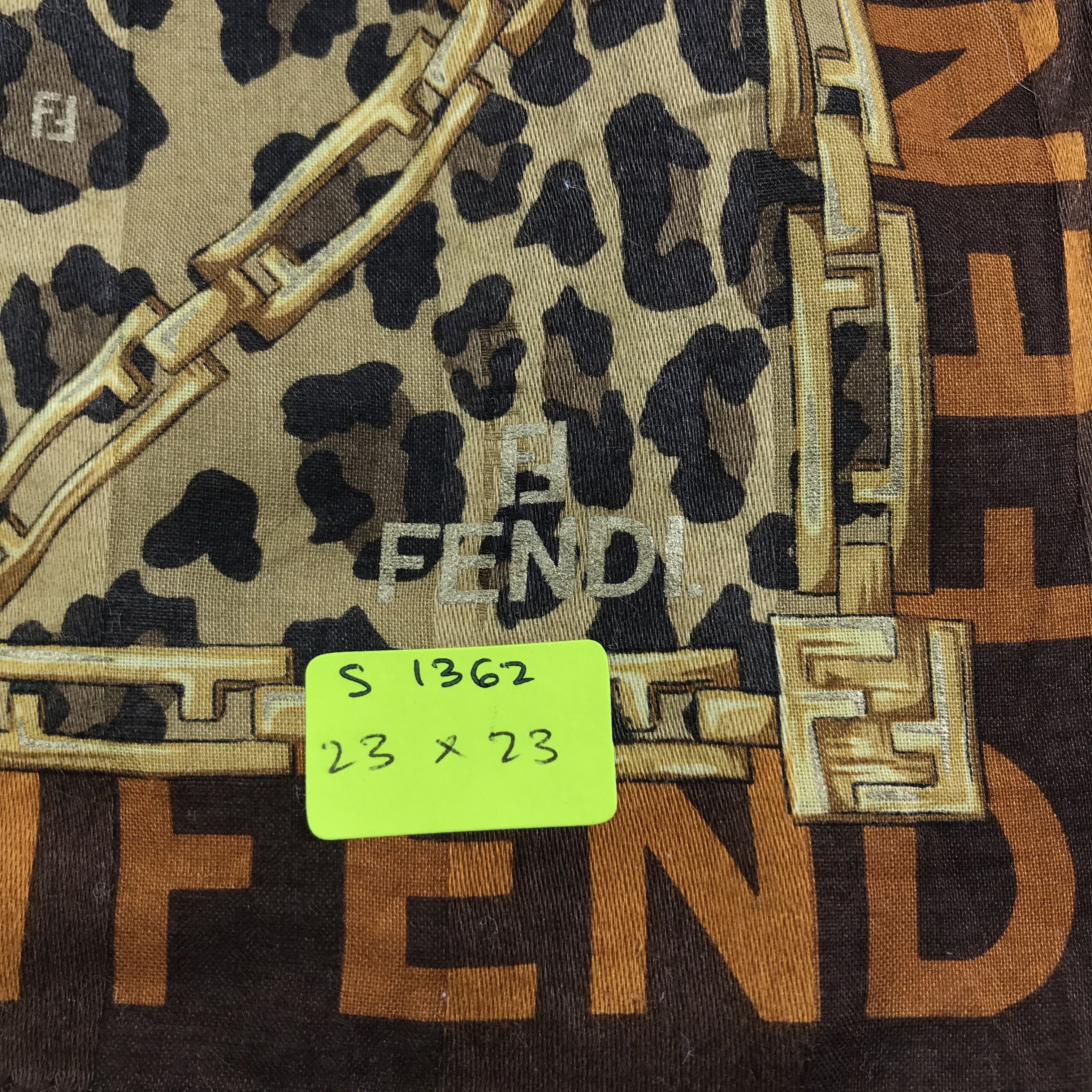 Vintage Vintage Fendi Bandana / Handkerchief / Neckerchief - S1362 Size ONE SIZE - 5 Thumbnail