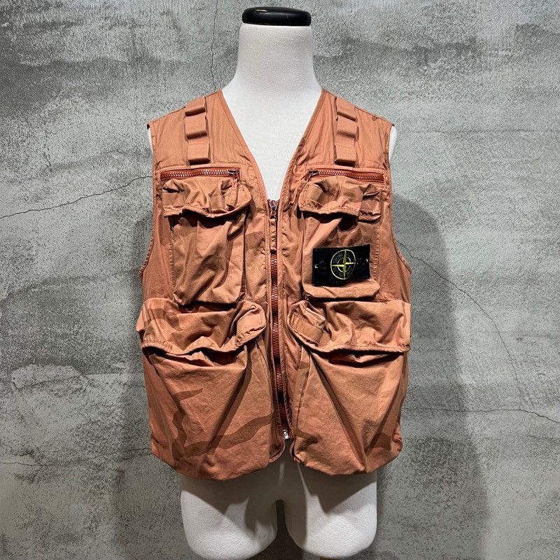 人気沸騰ブラドン 激レア19SS SUPREME STONE ISLAND CAMO VEST ベスト ...