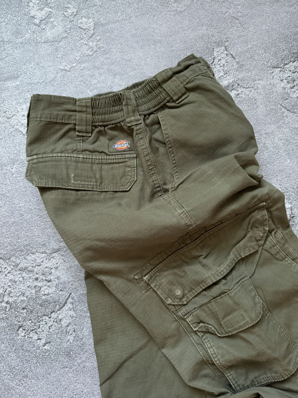 Dickies × Vintage Dickies w24 cargo khaki Wmns pant joggers trouser chino Size 24" / US 00 / IT 34 - 16 Thumbnail