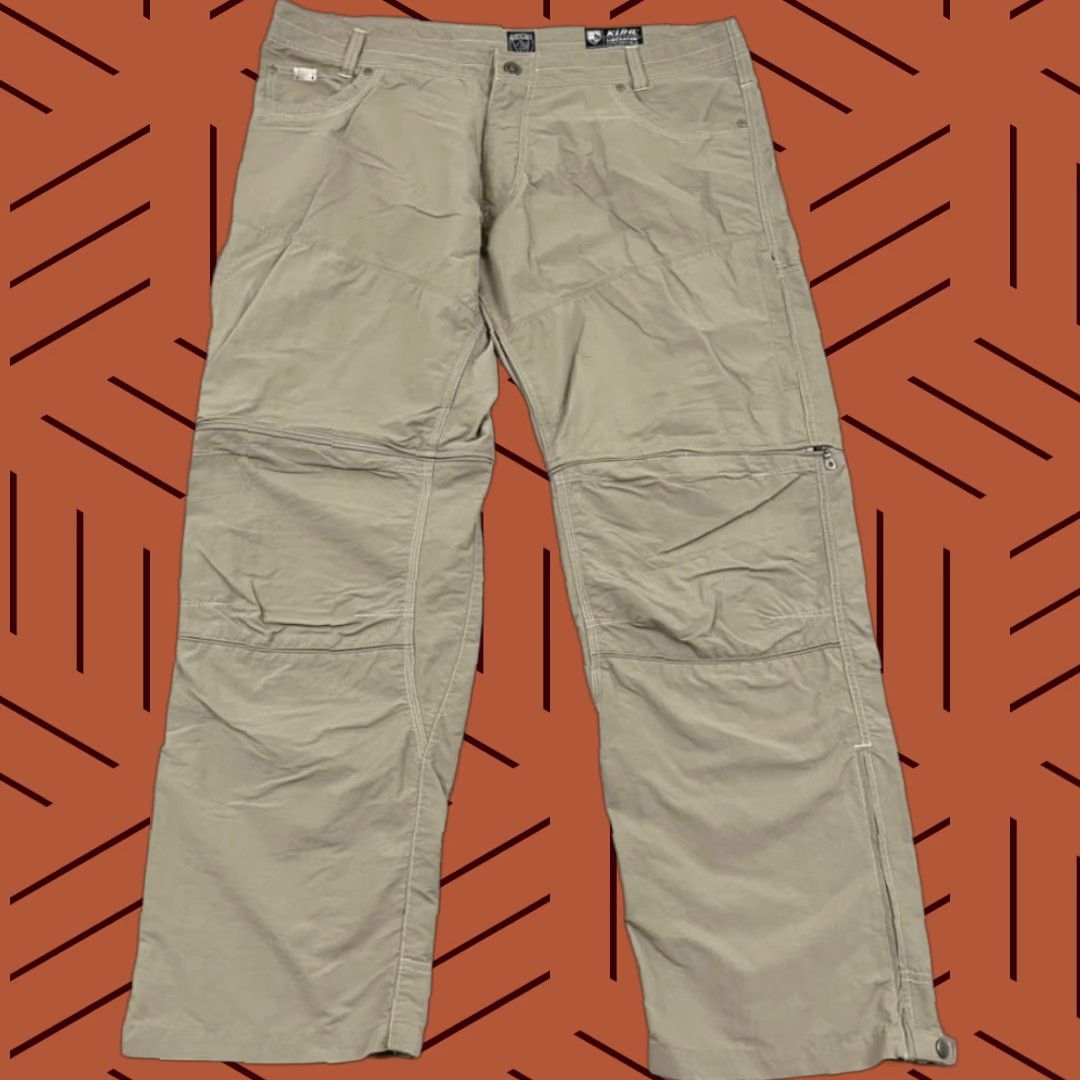 Vintage Kuhl Liberator Convertible Pants Men 40x30 Brown Hiking Zip-Off Shorts Outdoor Sports Size US 40 / EU 56 - 1 Thumbnail