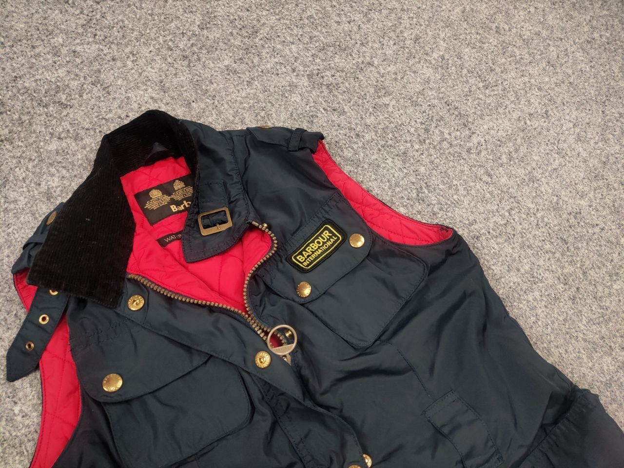 Barbour Barbour International Gold Navy Rainbow Vest Jacket Size M / US 6-8 / IT 42-44 - 4 Thumbnail