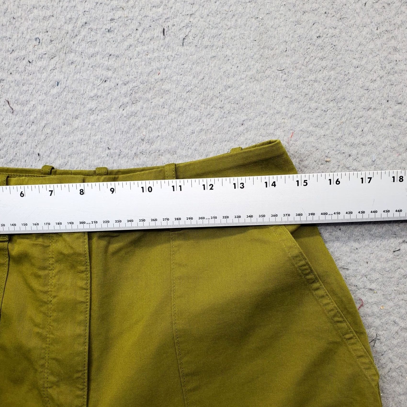 Calvin Klein Calvin Klein Pants Womens Size 4 Green Stretch Twill Comfort High Waist Wide Leg Size 27" / US 4 / IT 40 - 4 Thumbnail