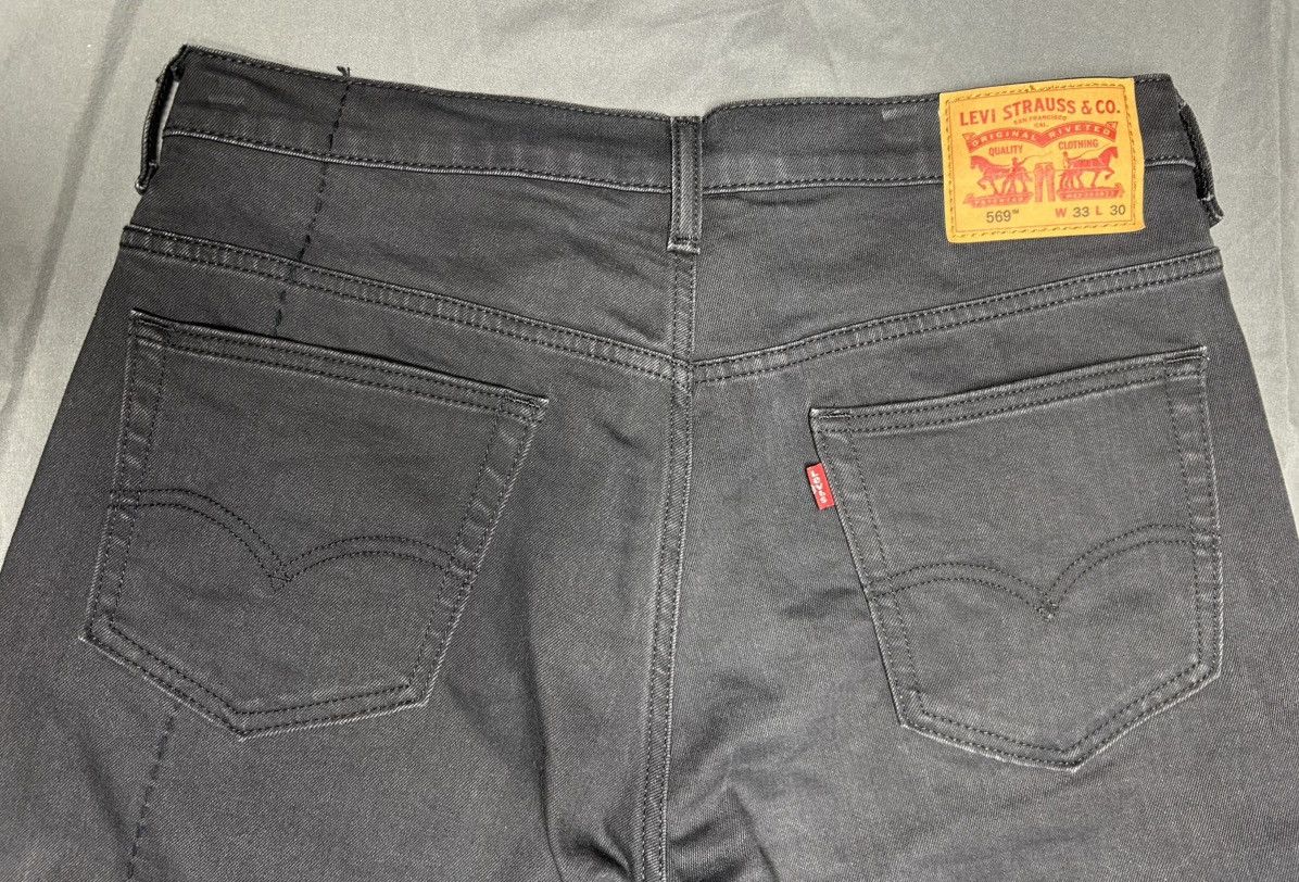 Levi's Levi’s 569 Sashiko Hand Stitched 1/1 Upcycled Unique Size US 33 - 13 Thumbnail