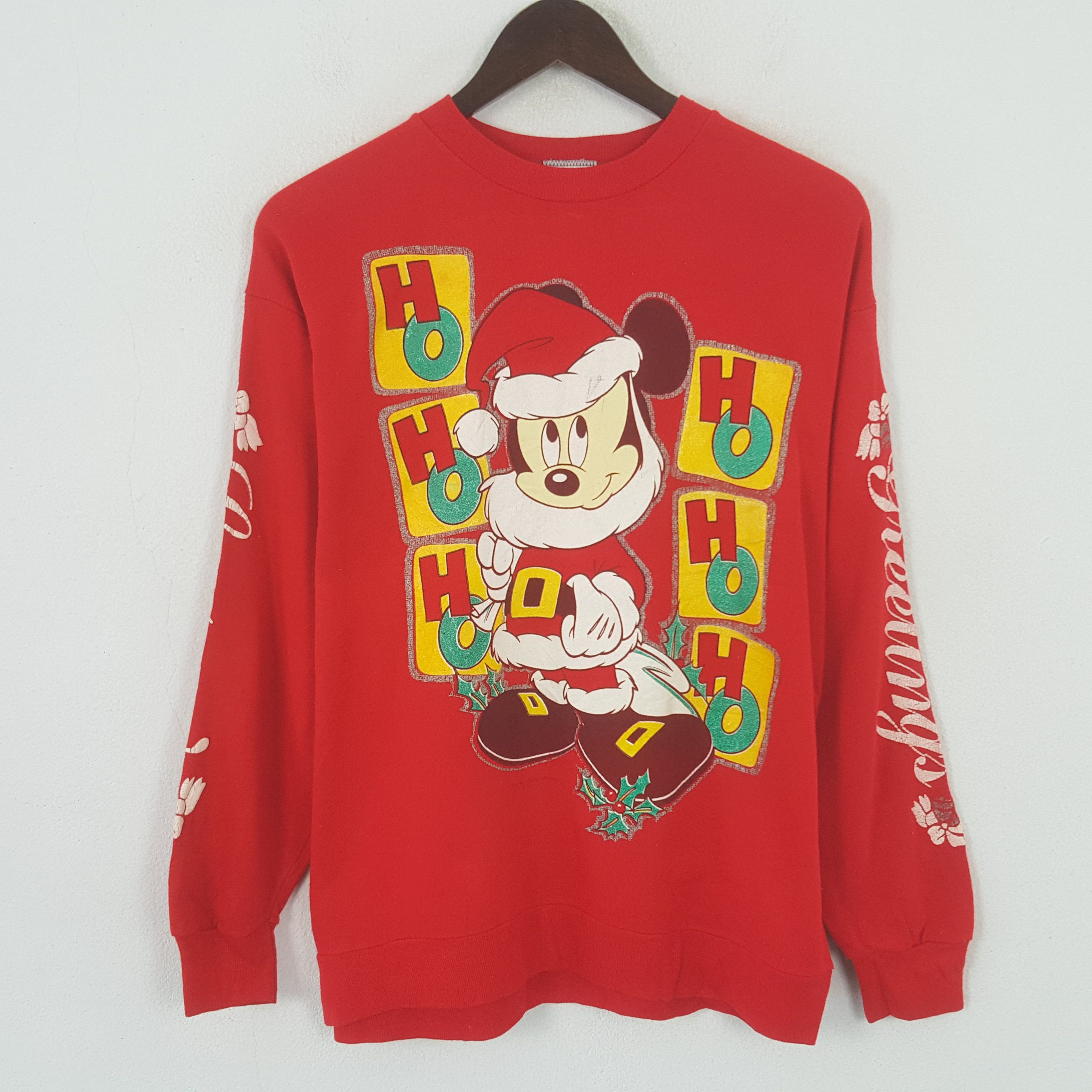 Disney 90’s Mickey Mouse Disney by Allison MFG Christmas Sweatshirt Size US M / EU 48-50 / 2 - 1 Thumbnail