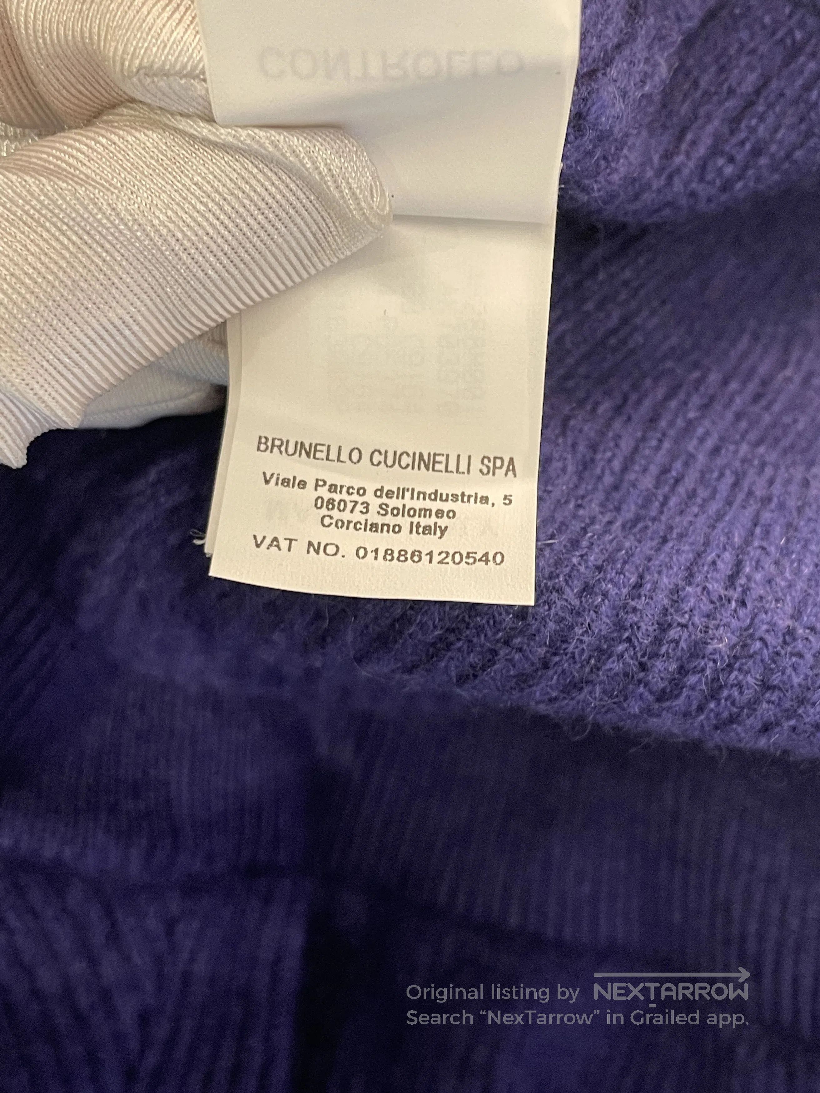 Brunello Cucinelli Brunello Cucinelli Blue Cashmere Sweater S. Size US S / EU 44-46 / 1 - 4 Thumbnail